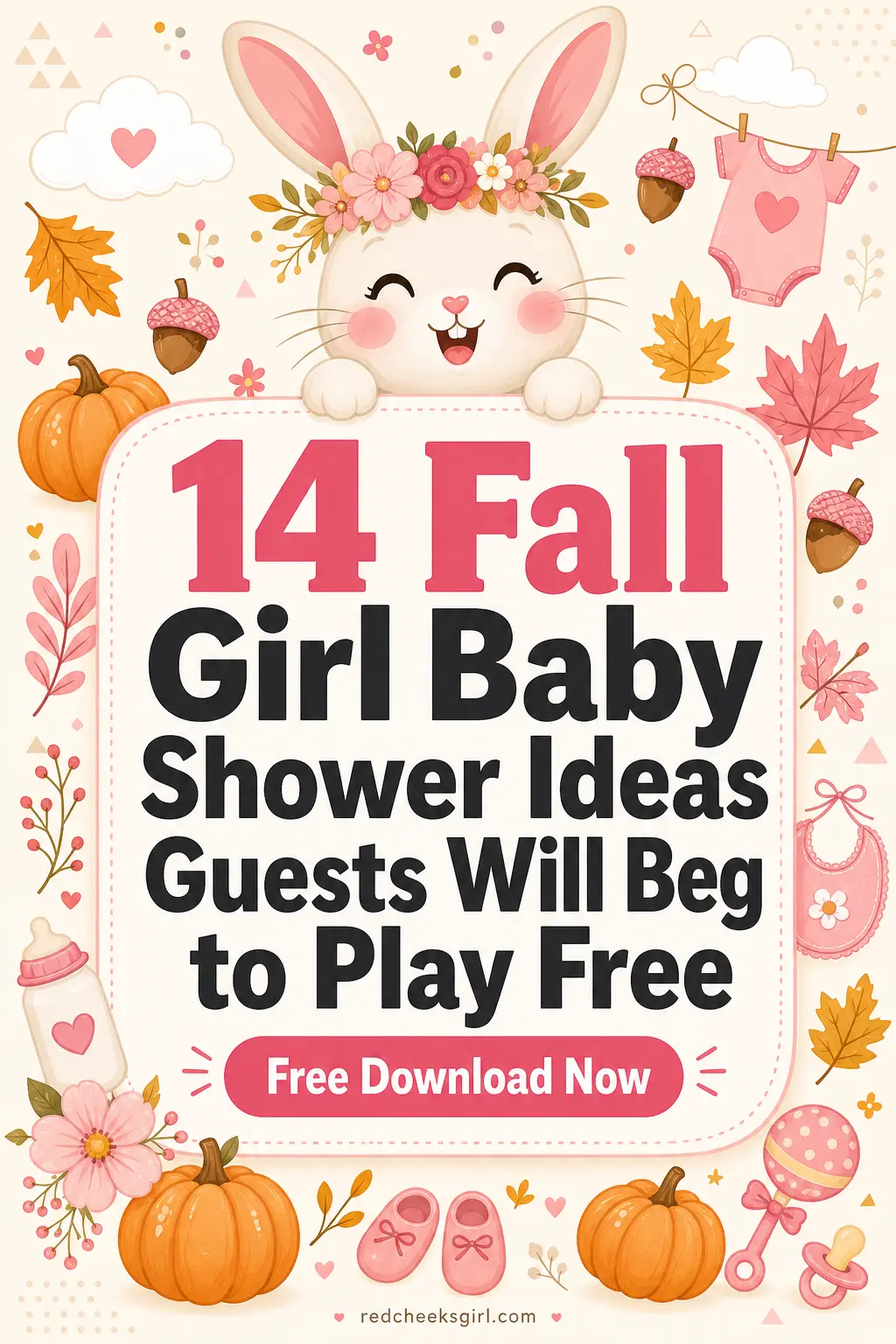 If you are searching for the most adorable fall girl baby shower ideas, these 14 games are about to become your new best friend. They are warm, festive, and perfectly suited for celebrating a sweet little pumpkin on the way. Click through now to grab your free printable games and make your fall baby shower absolutely magical!