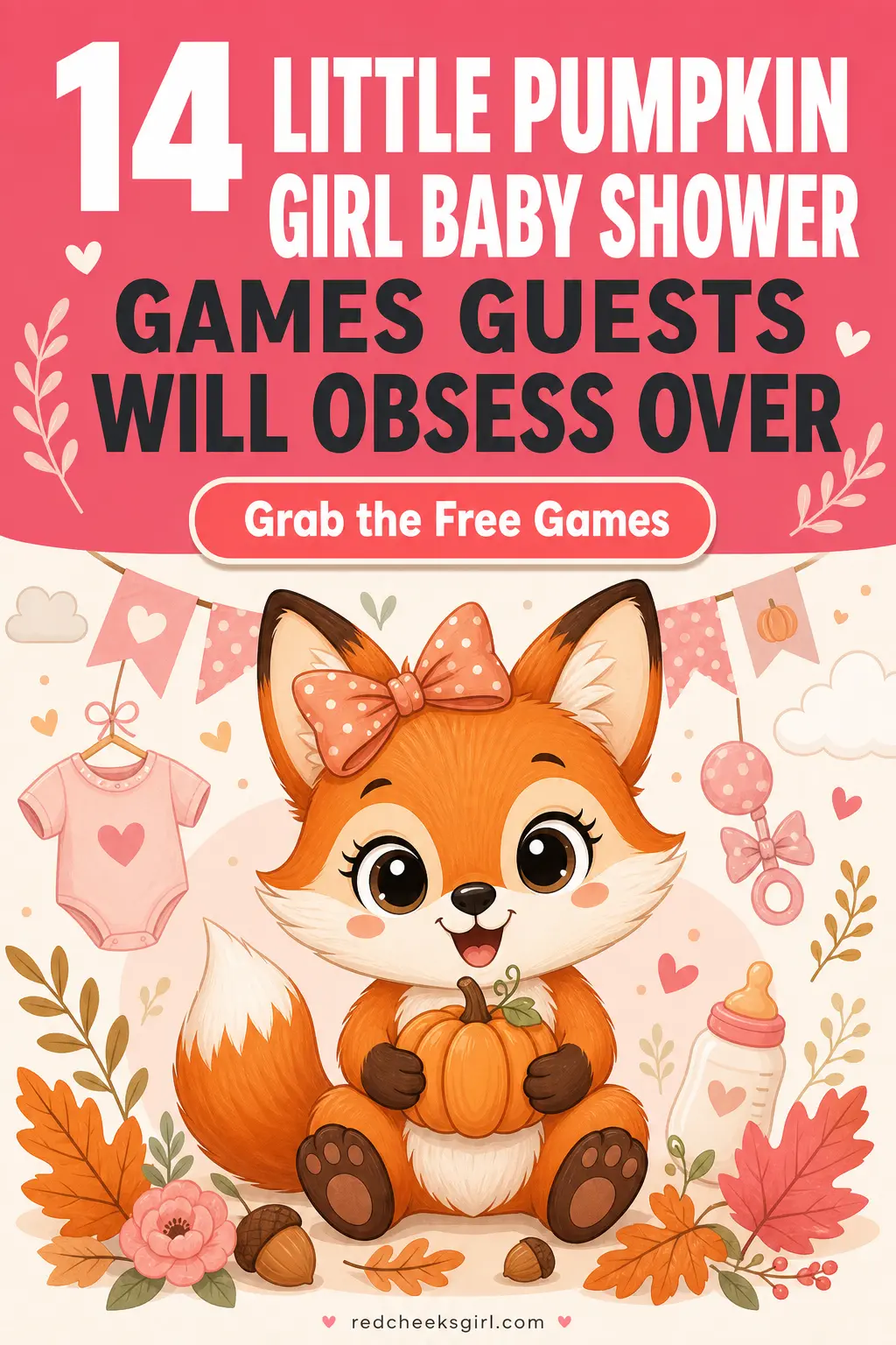 Planning the sweetest little pumpkin girl baby shower and need games that will have everyone laughing? These 14 little pumpkin girl baby shower games are perfectly themed, totally adorable, and guaranteed to keep your guests entertained from start to finish. Click now to download your free printable games and make party planning a breeze!