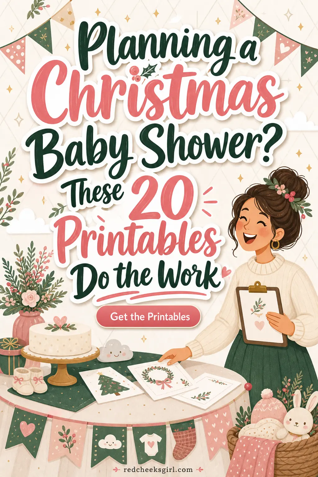 Planning a Christmas Baby Shower? These 20 Printables Do the Work