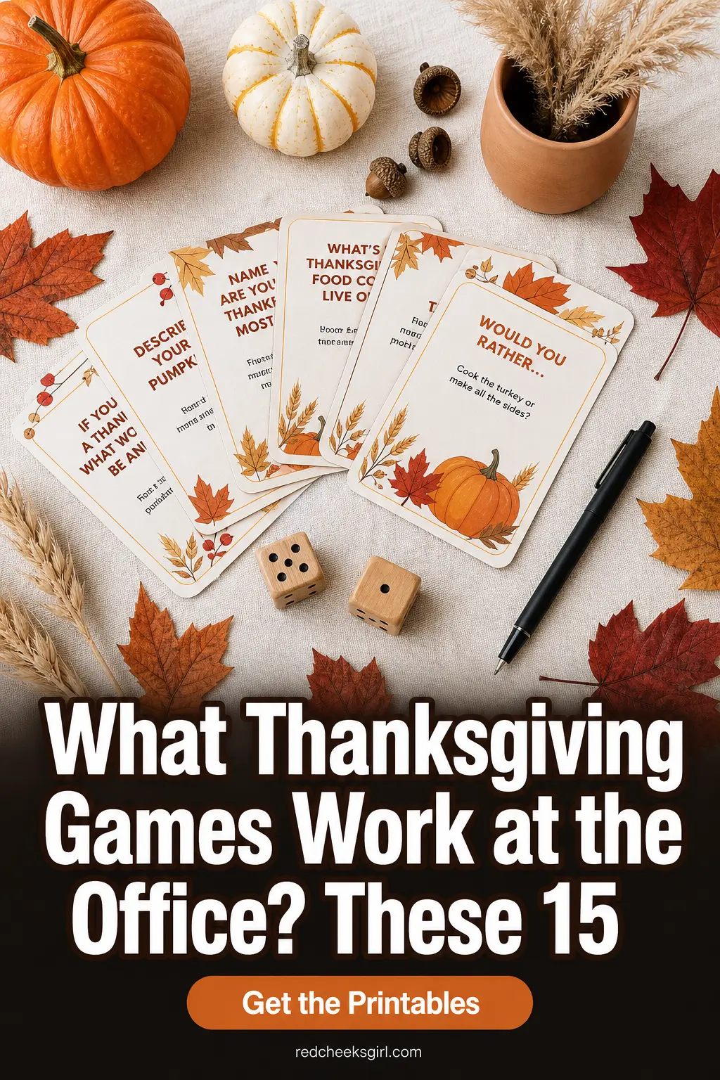 What Thanksgiving Games Work at the Office? These 15
