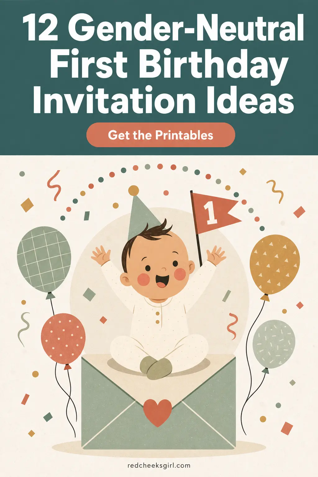 12 Gender-Neutral First Birthday Invitation Ideas