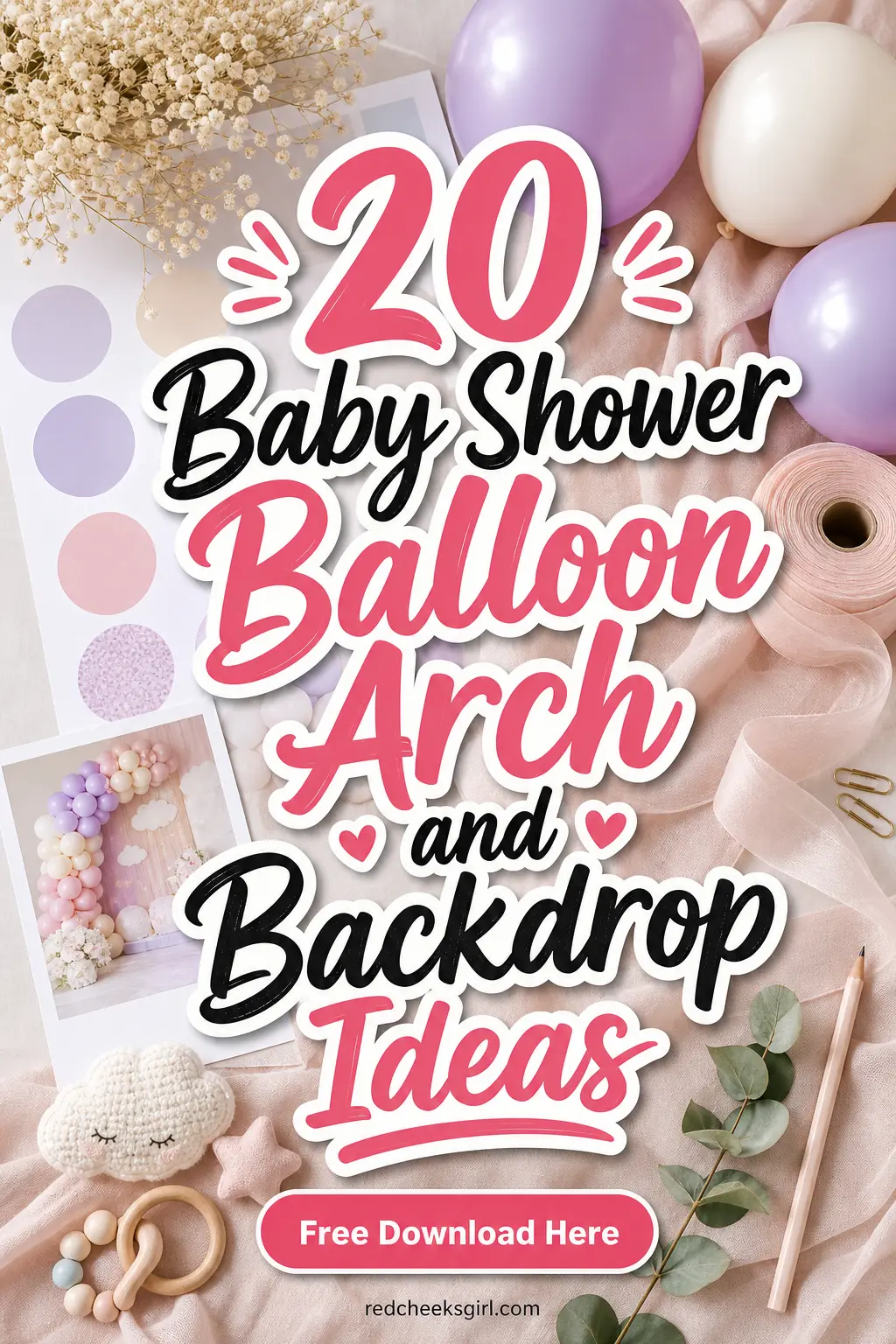 20 Baby Shower Balloon Arch and Backdrop Ideas