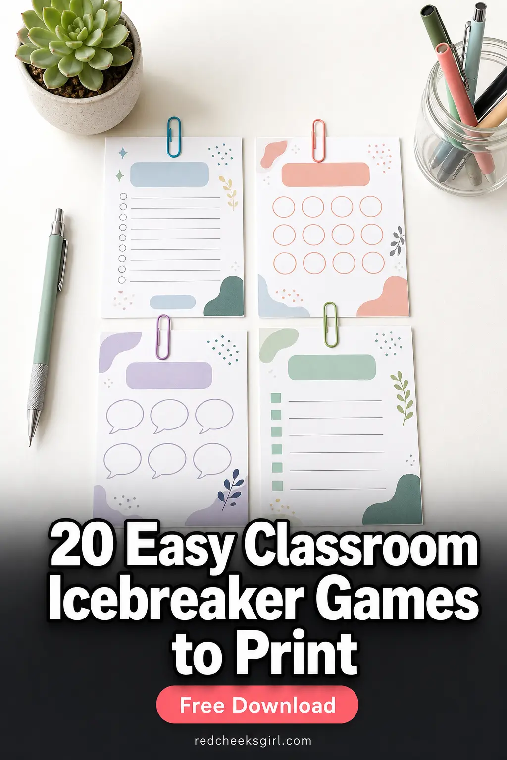 20 Easy Classroom Icebreaker Games to Print