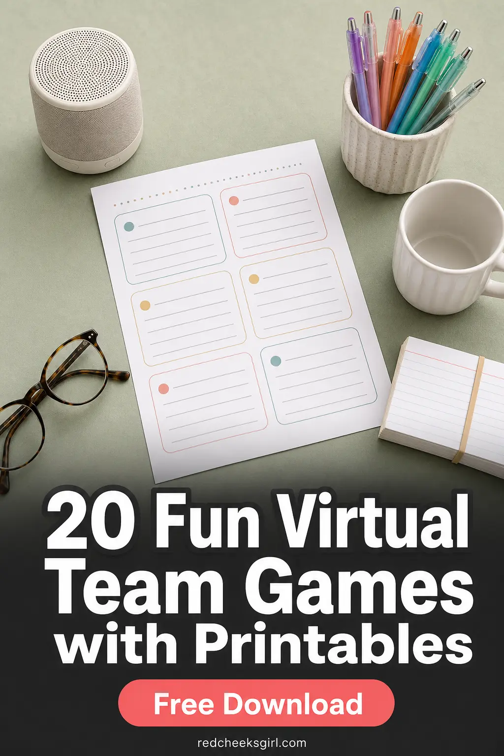 20 Fun Virtual Team Games with Printables