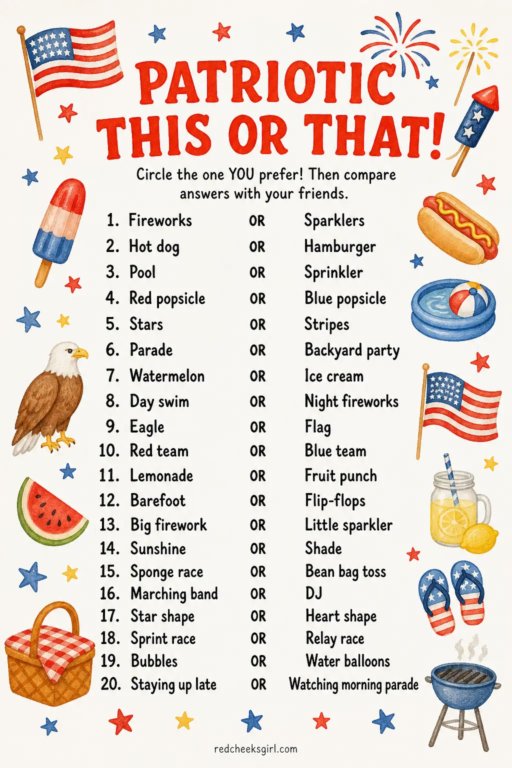 Patriotic This or That! printable