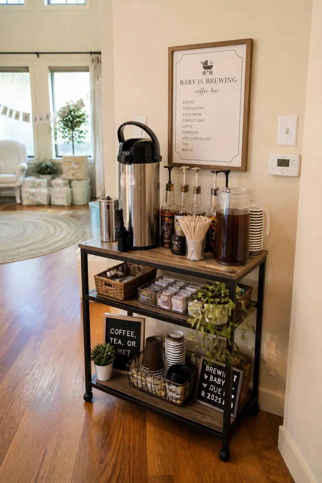 Short Menu Coffee Cart