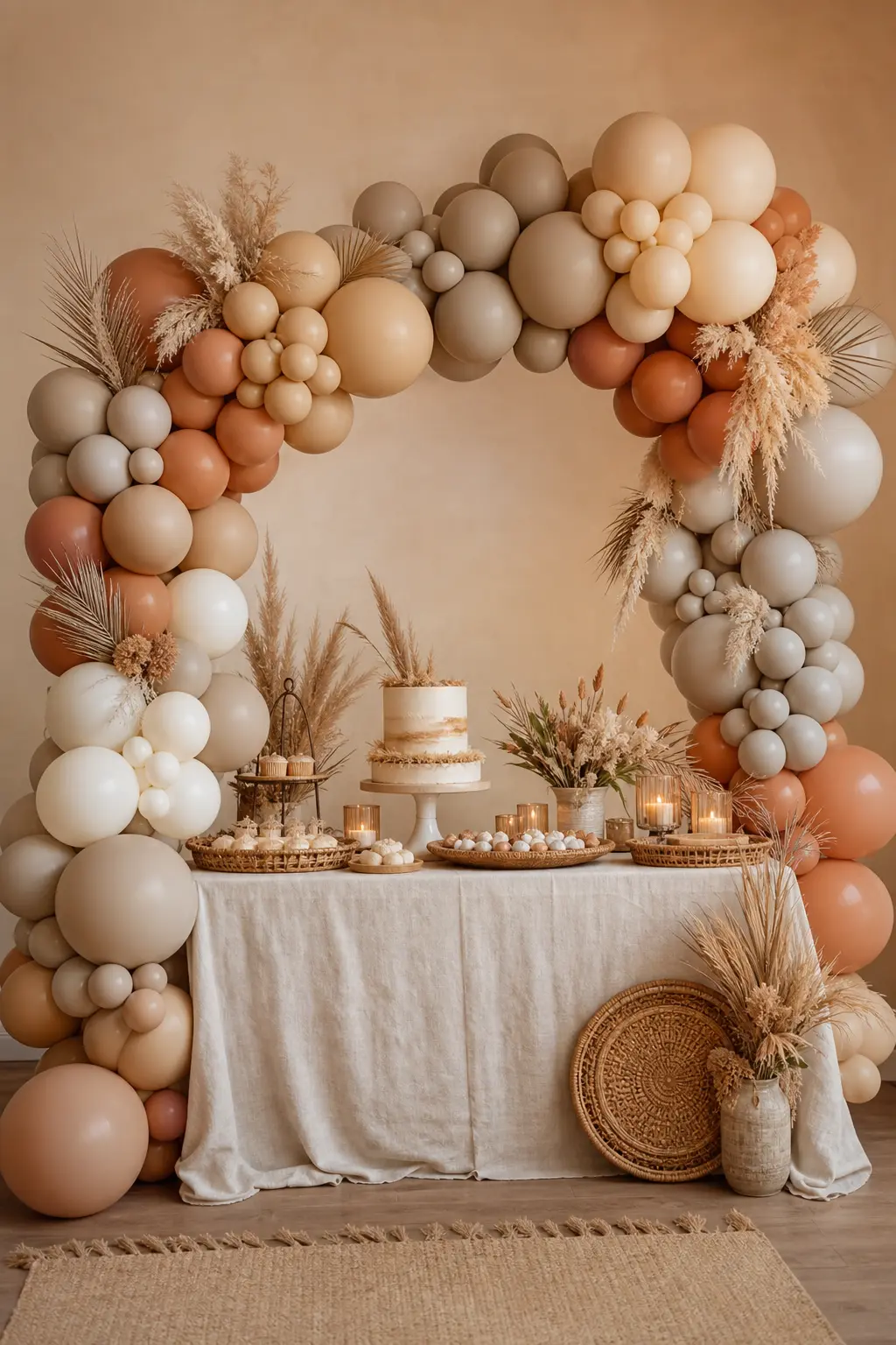 Warm Sand and Terracotta Neutral Arch