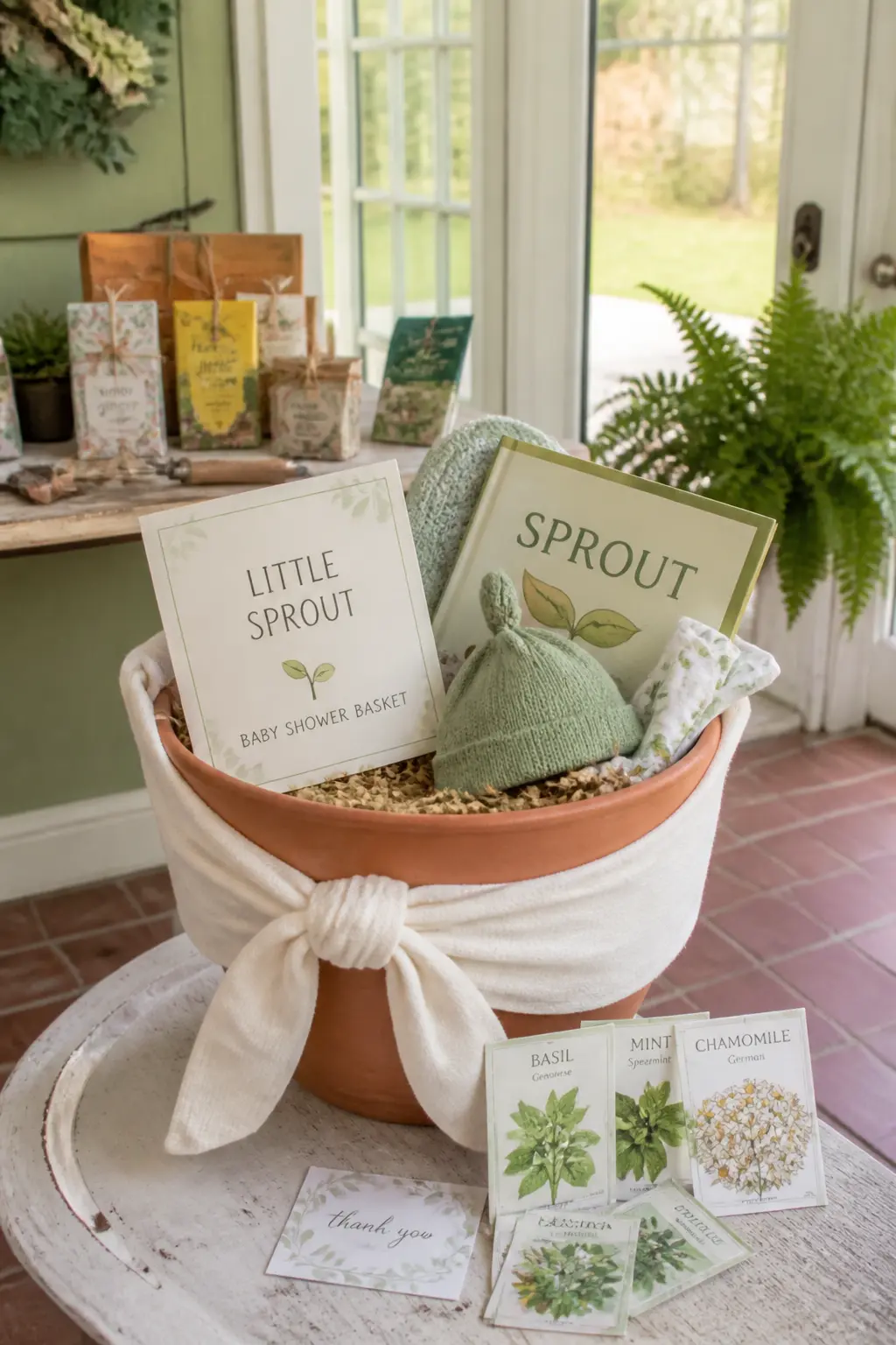 Little Sprout Baby Shower Basket