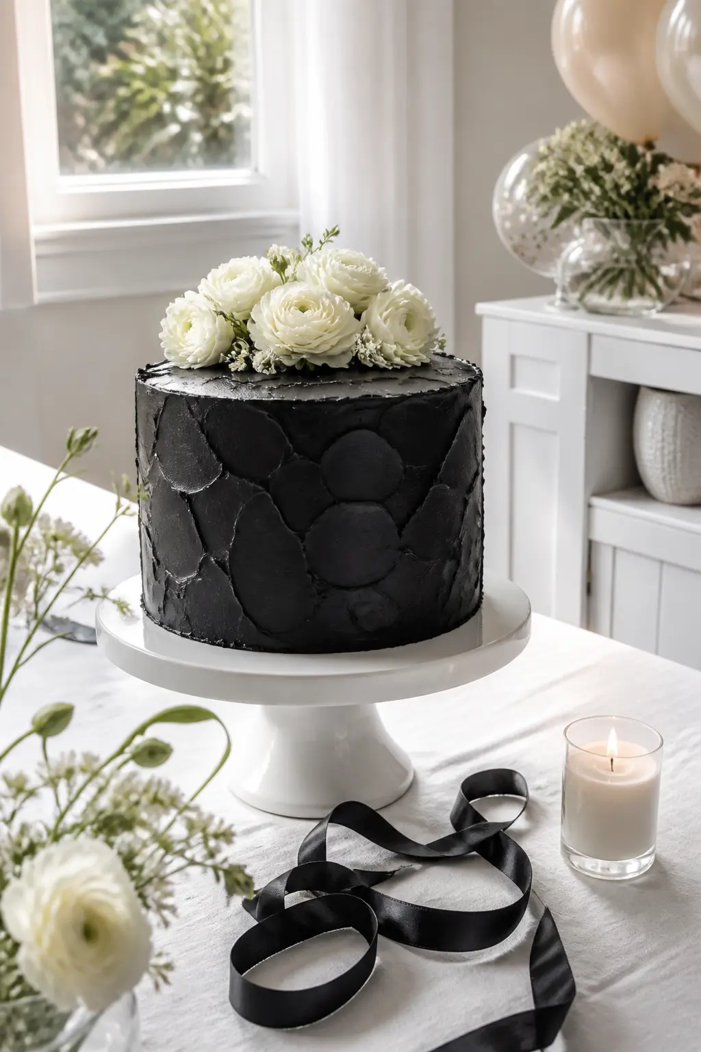 Black Palette-Knife Buttercream