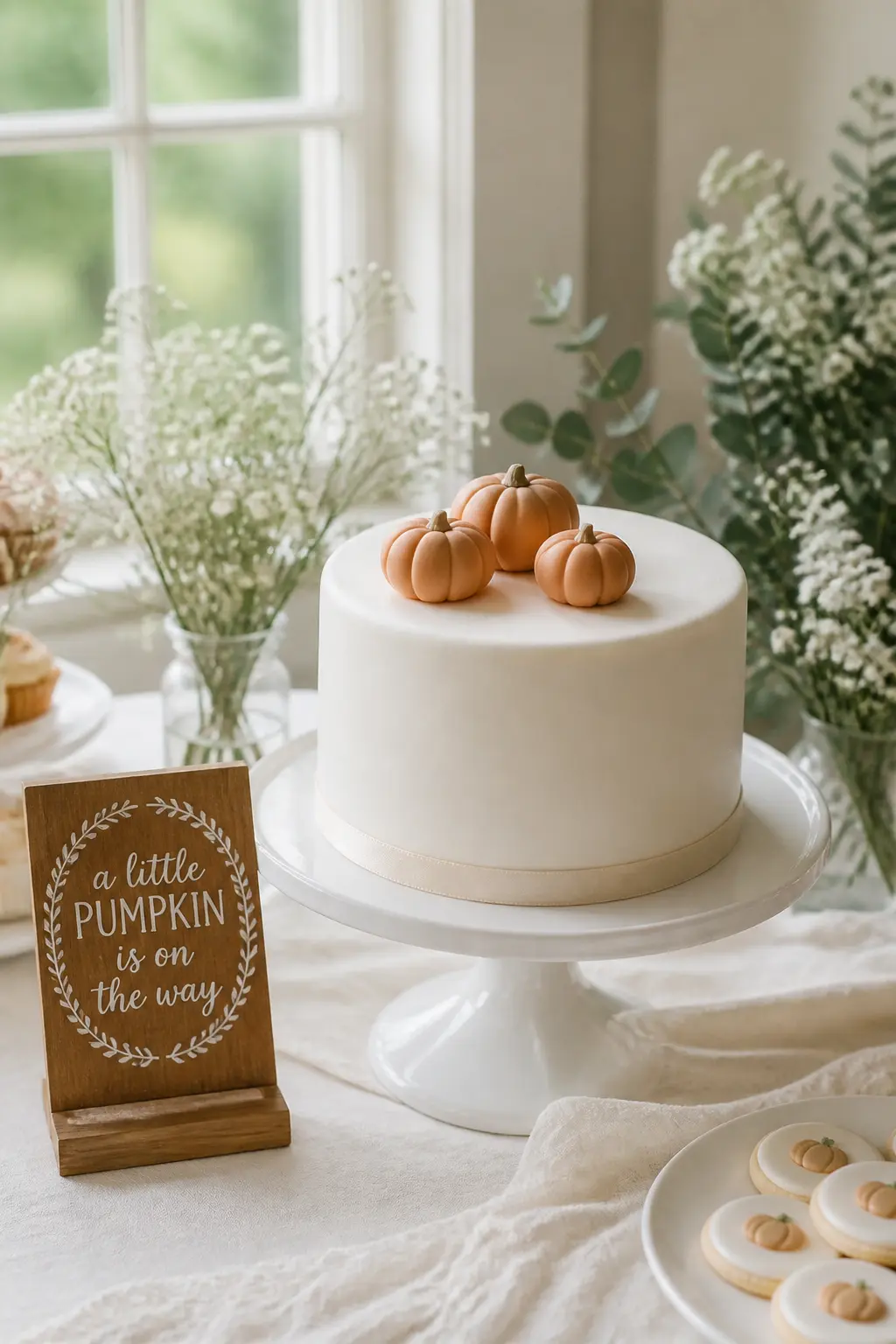 Little Pumpkin Fondant Cake