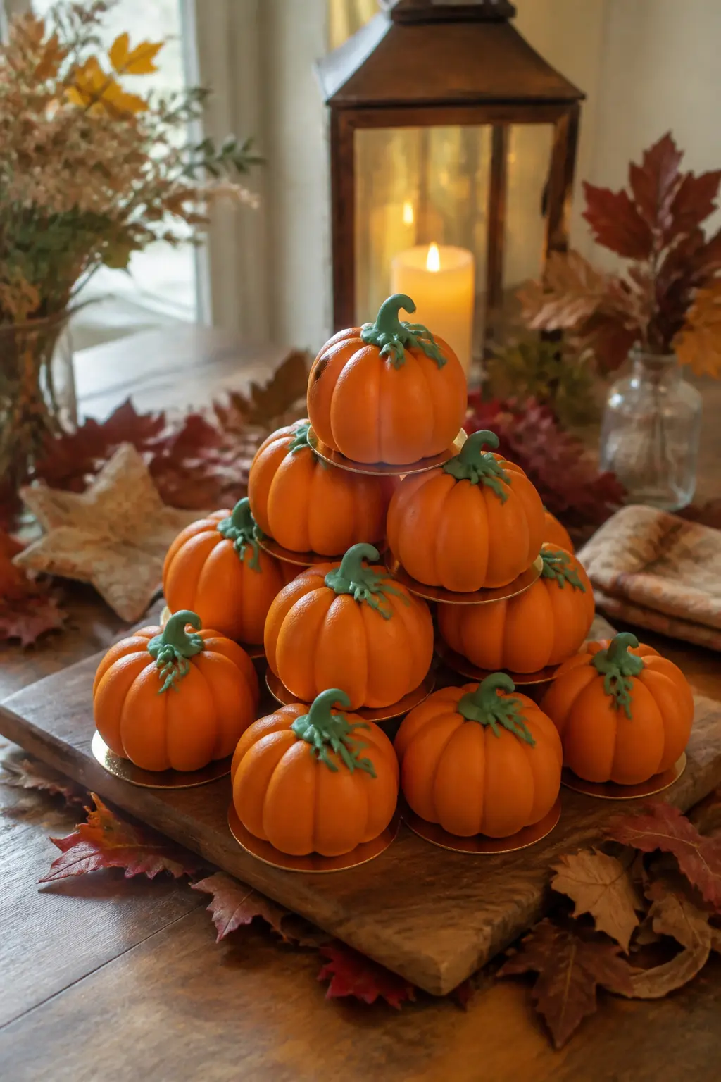Mini Pumpkin Cake Tower