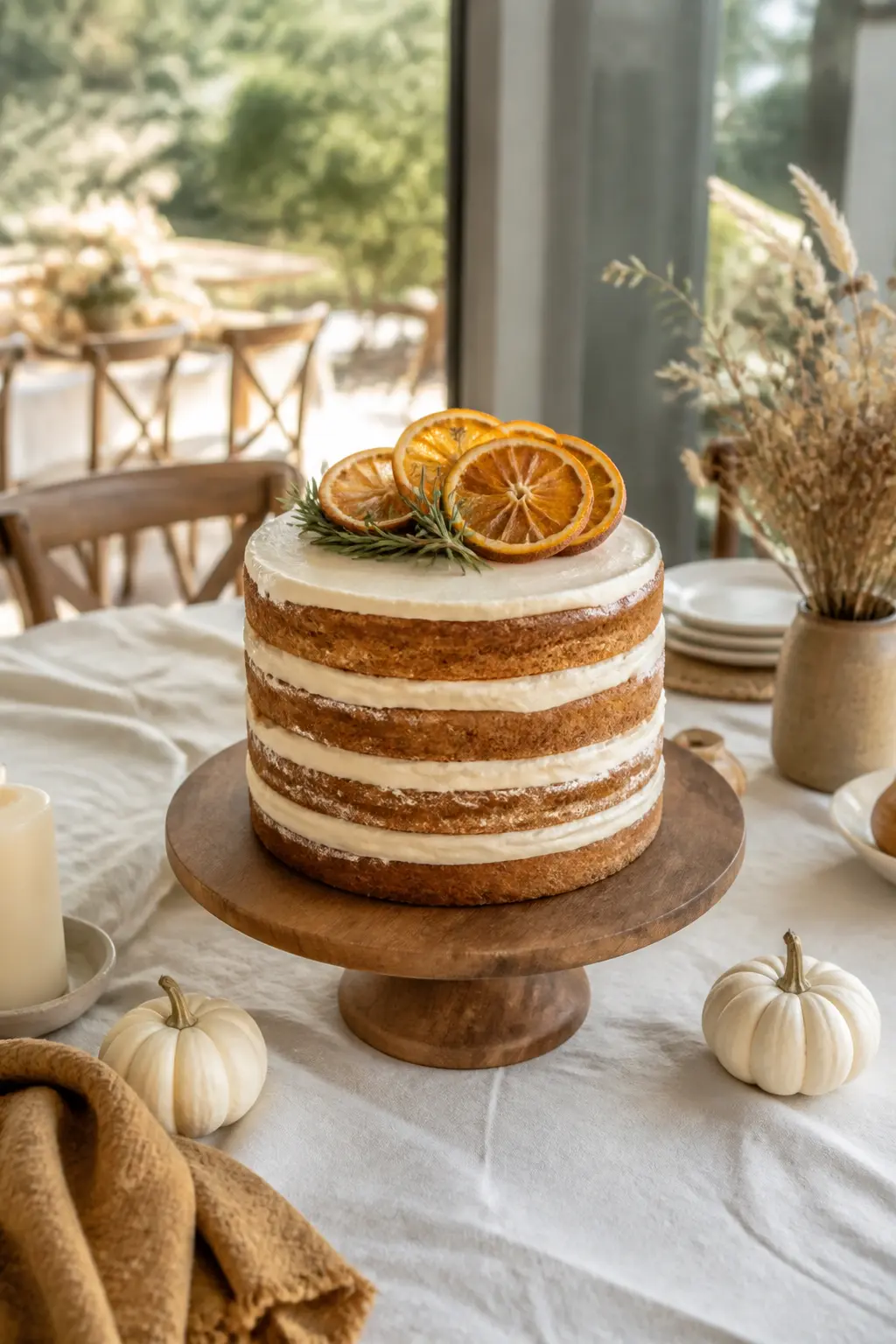 Spiced Orange Naked Cake
