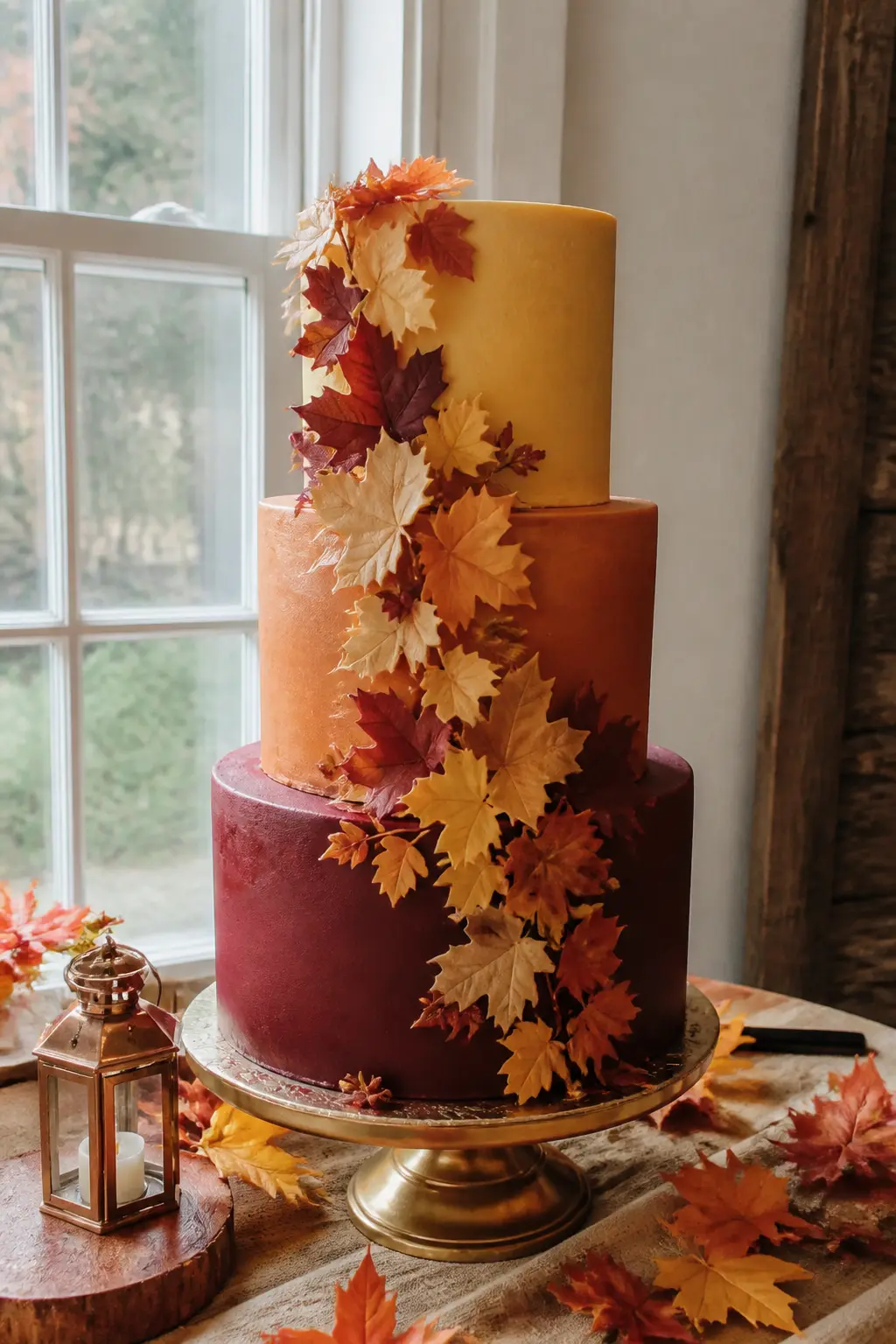 Three-Tier Autumn Harvest Cake