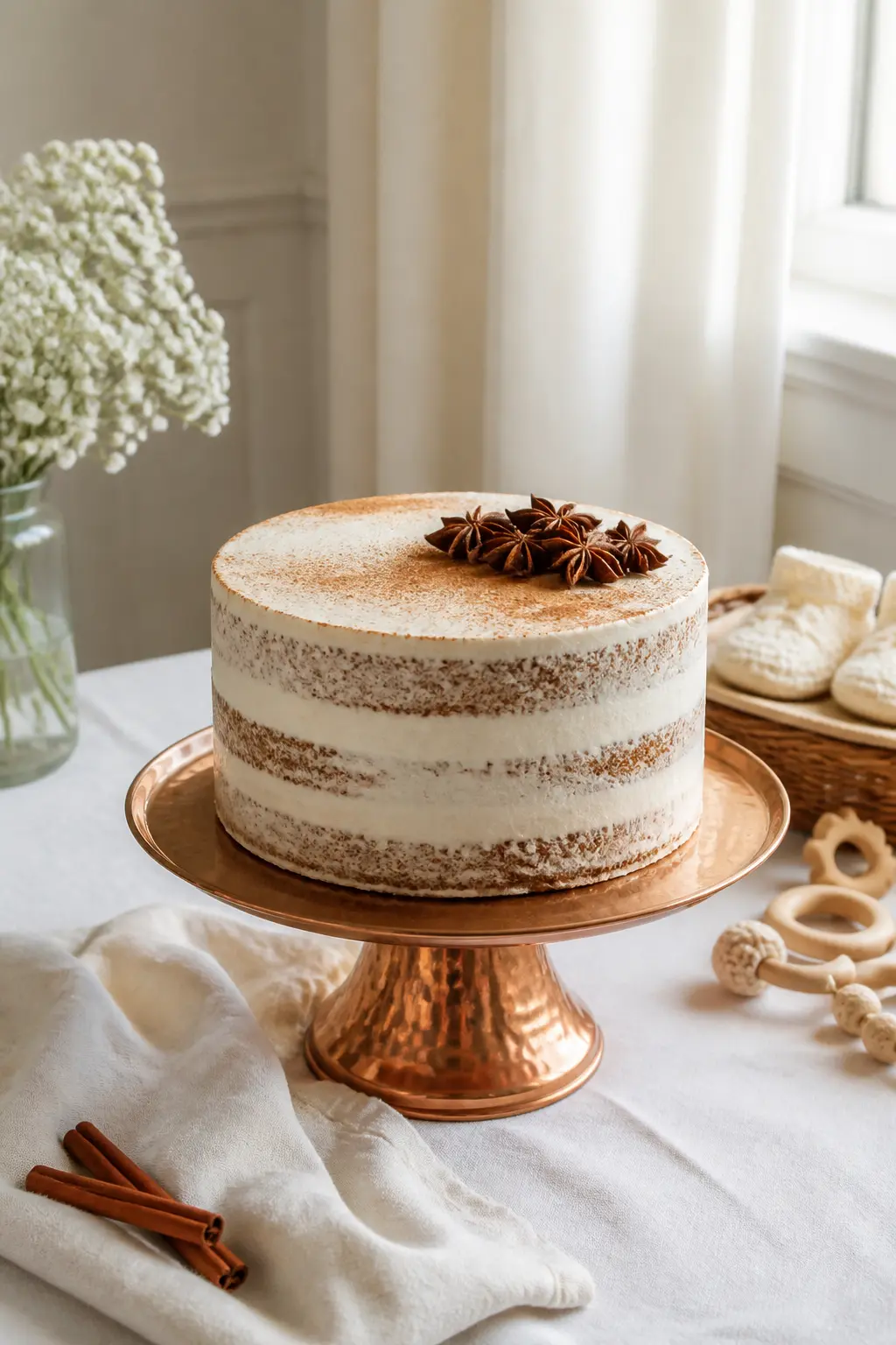 Warm Cinnamon Semi-Naked Cake