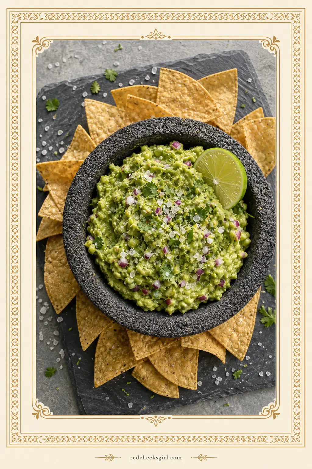 Five-Ingredient Guacamole with Chips