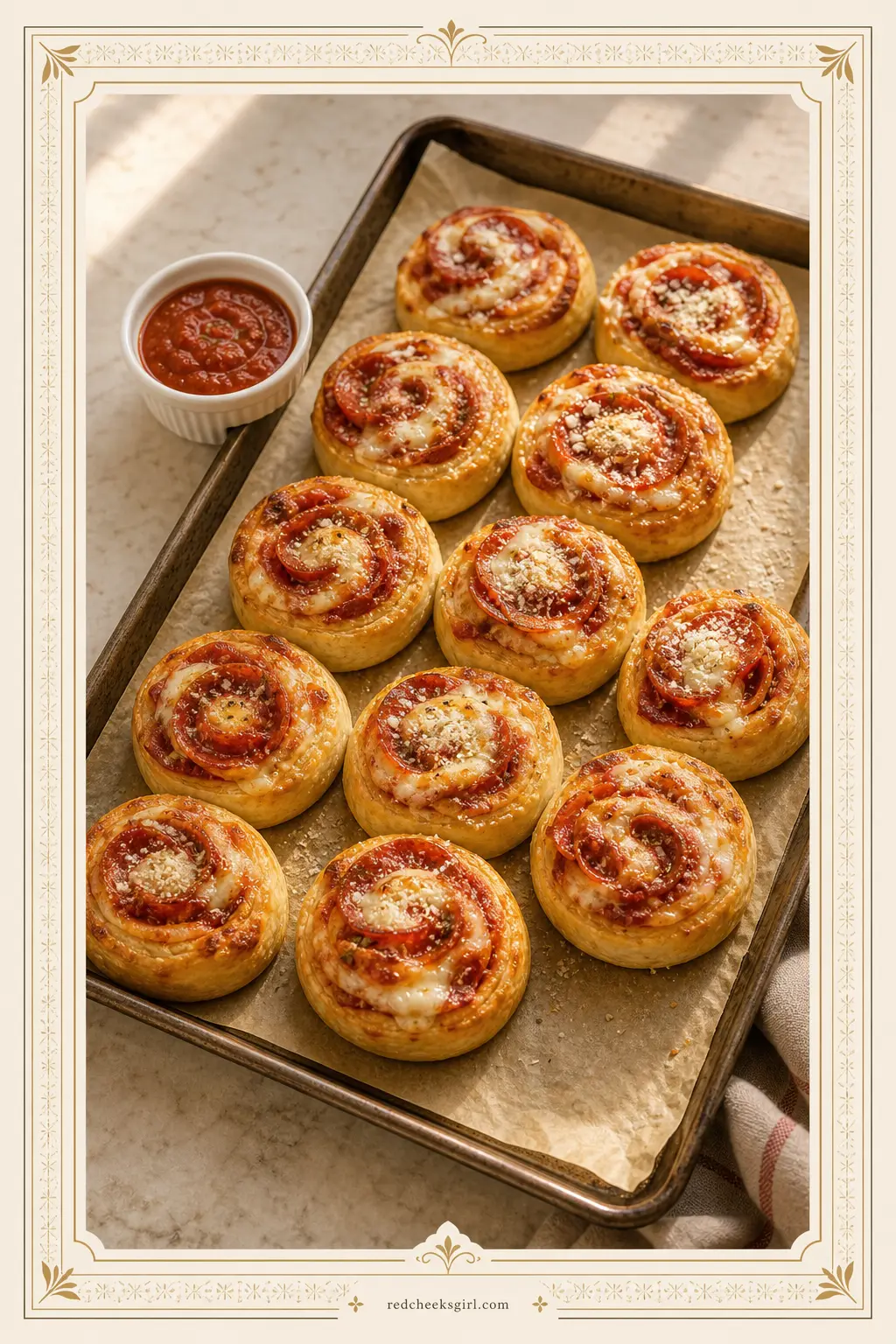 Pepperoni Pizza Pinwheels