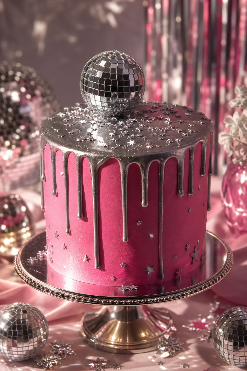 Disco One cake detail