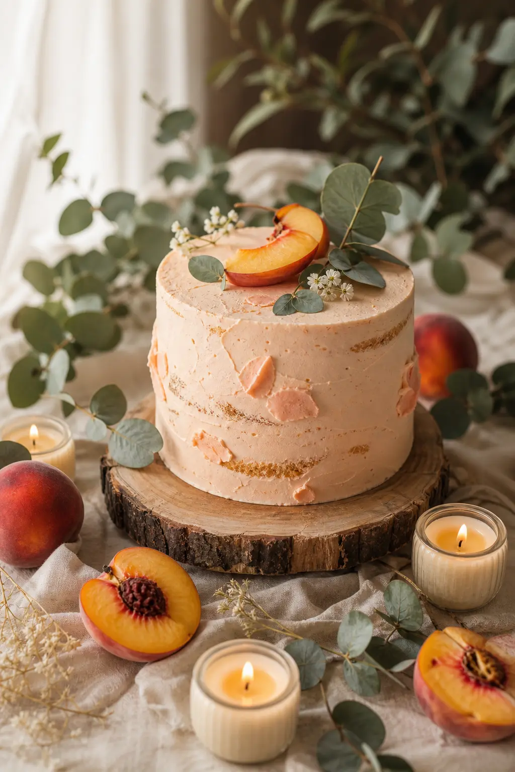 One Sweet Peach cake detail