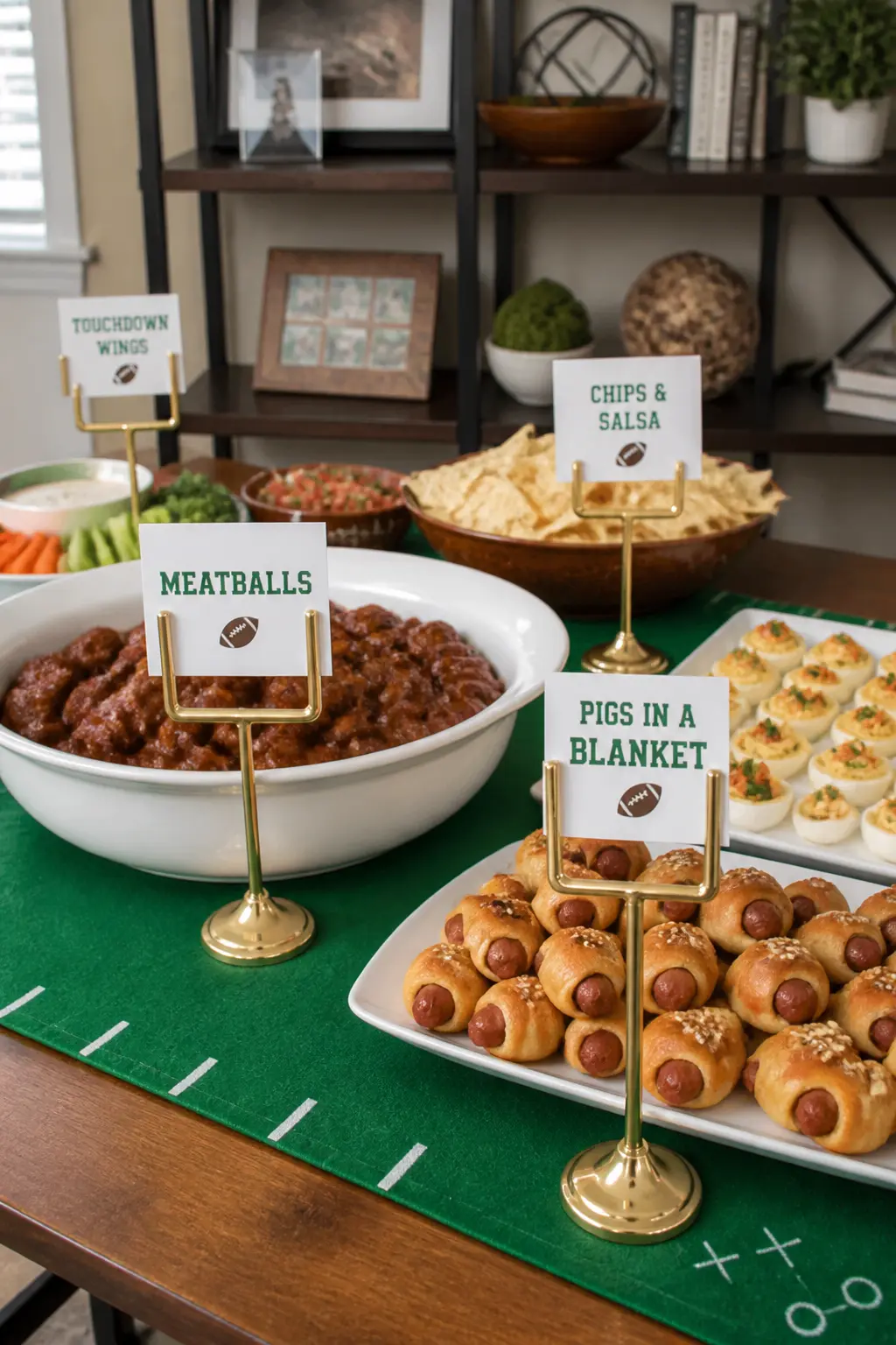Goalpost-Shaped Card Stands or Place Card Holders