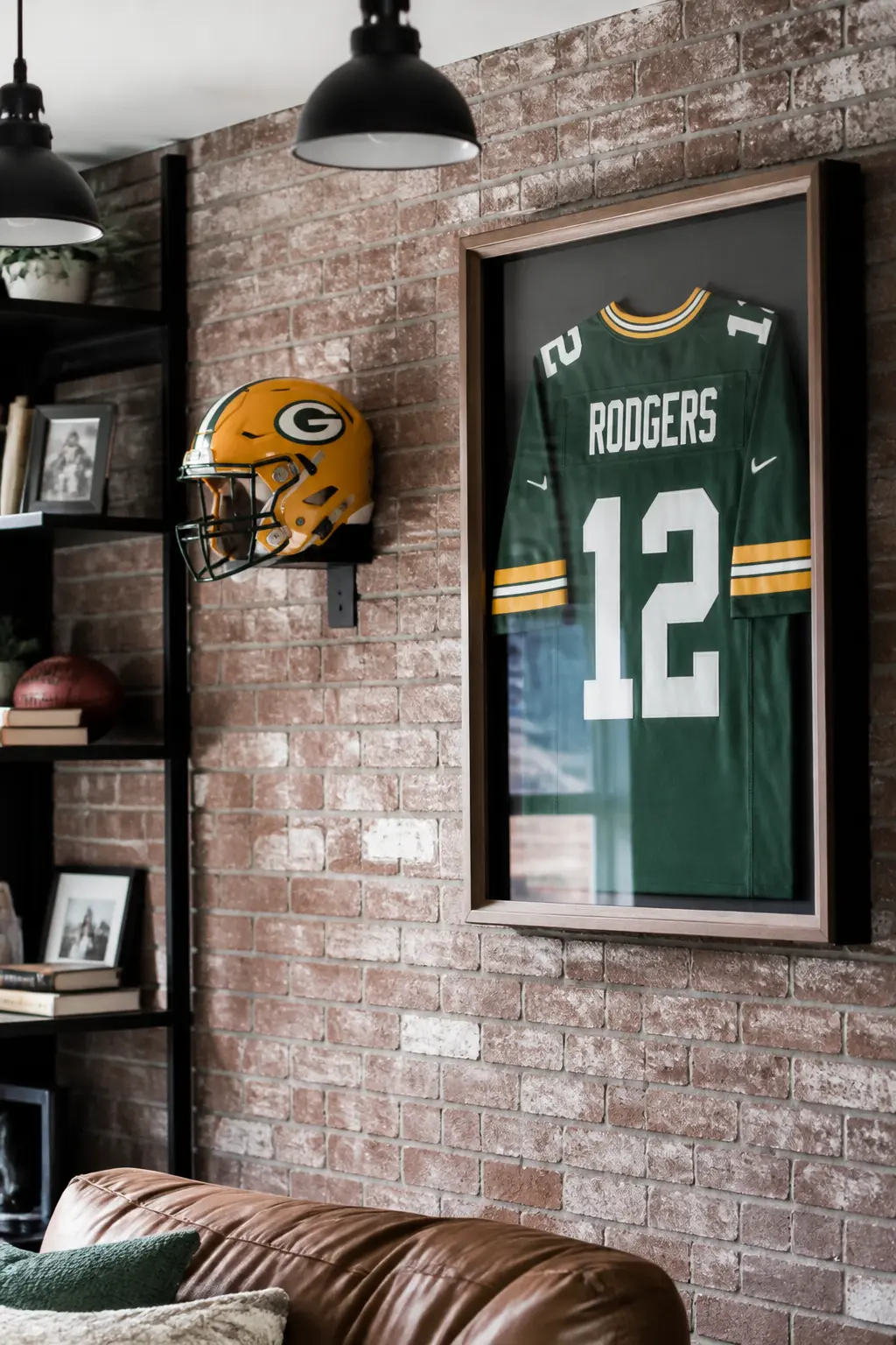 Helmet and Jersey Wall Display