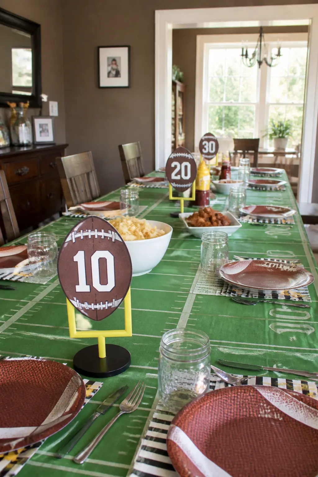 Jersey-Number Table Markers or Seat Numbers