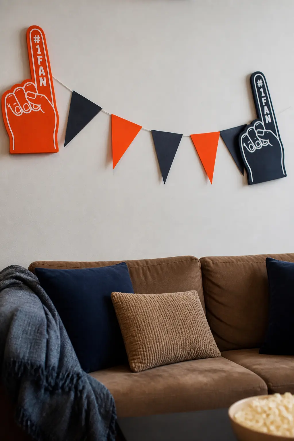 Oversized Foam Fingers and Pennant Banners in Team Colours