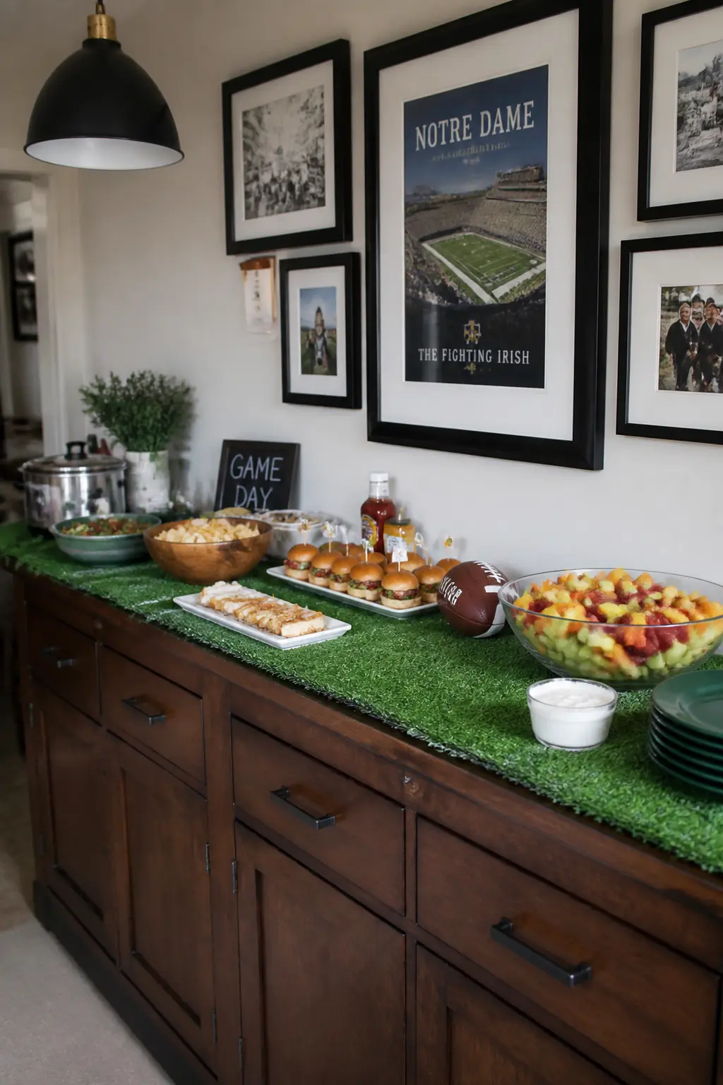 Turf-Textured Floor Runner or Table Base