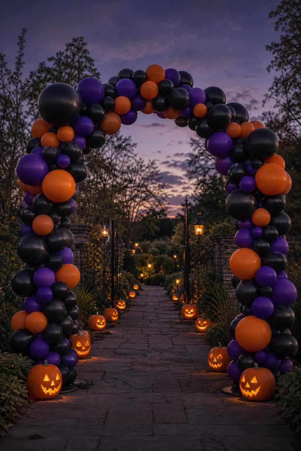 Double-Column Walkway Entrance Arch