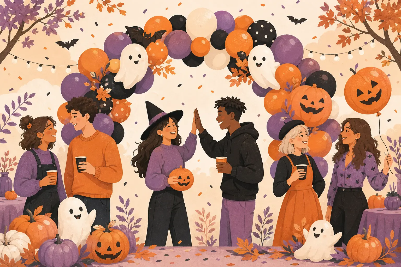 20 Halloween Balloon Arch Ideas for a Spooky Entrance