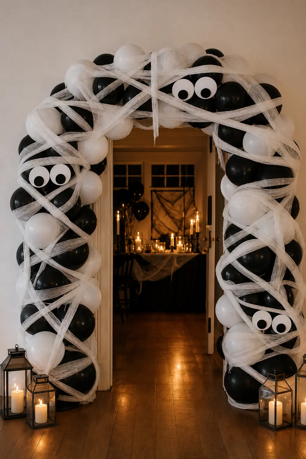 Mummy-Wrap Gauze Balloon Arch