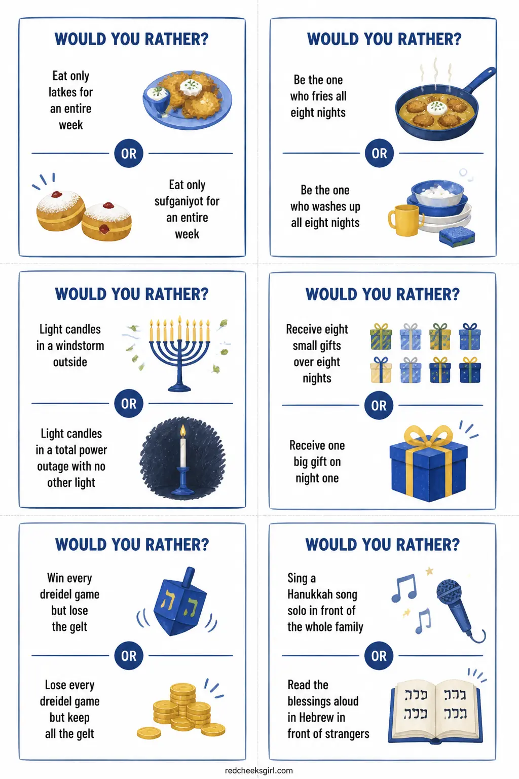 Would You Rather, Family Edition printable