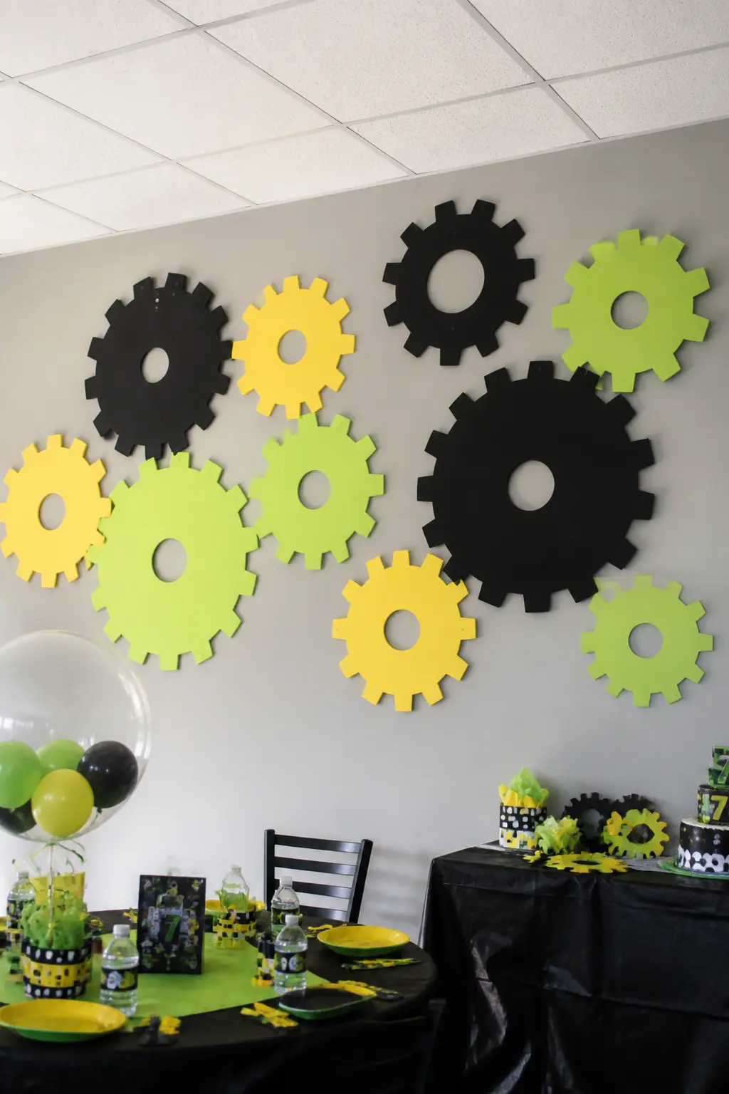 Mechanical Gear Shapes as Wall or Ceiling Hangers