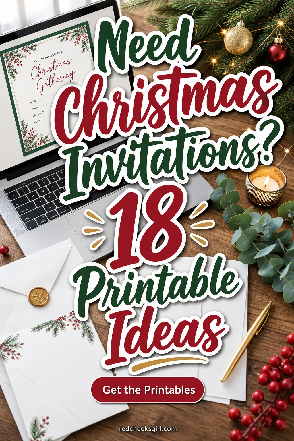 Need Christmas Invitations? 18 Printable Ideas