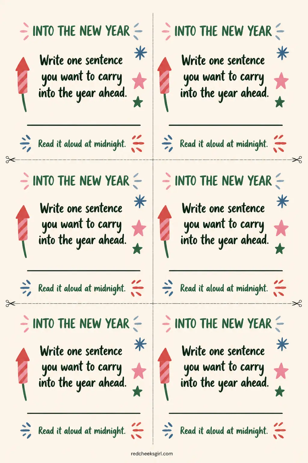 The Countdown Toast printable