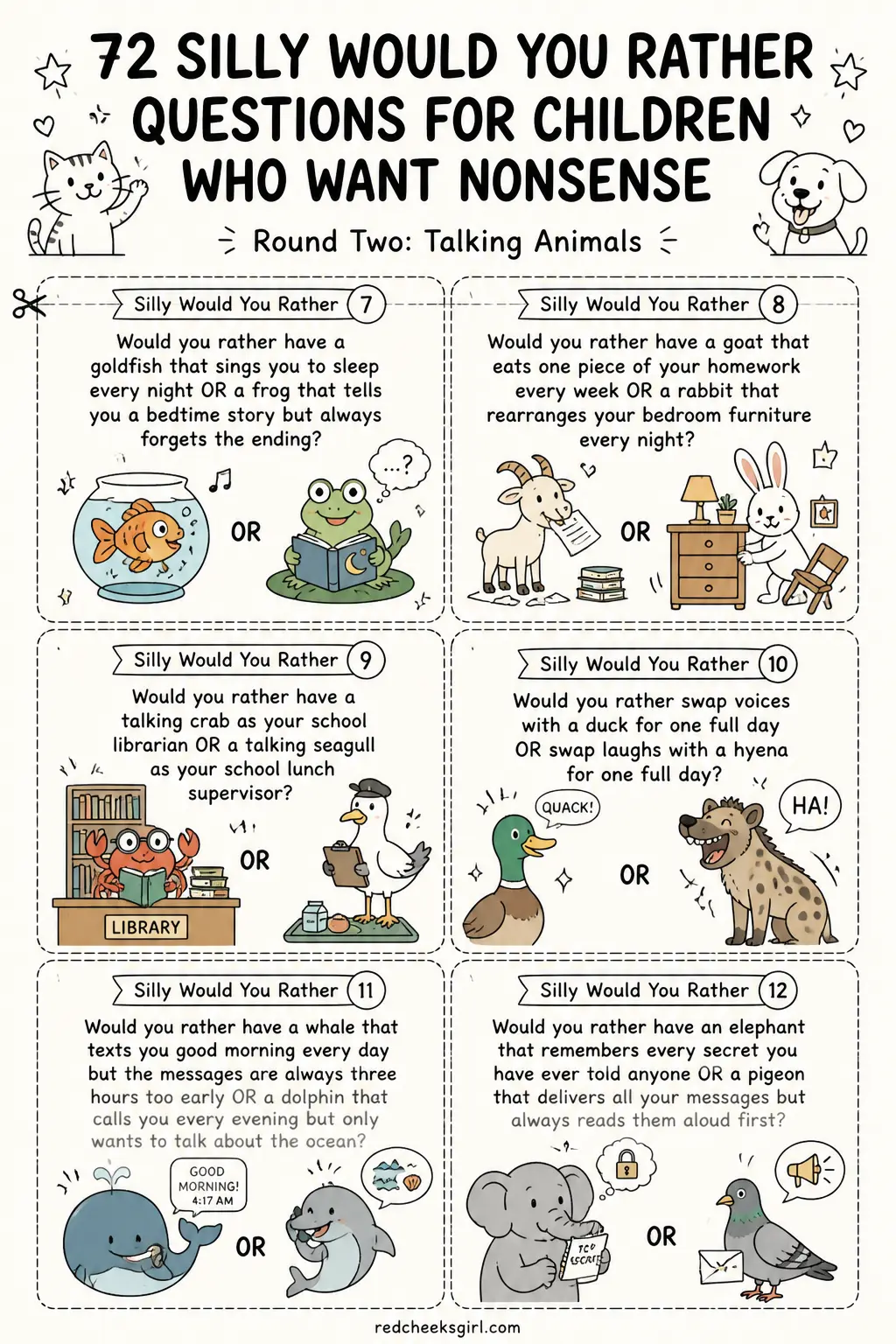 Talking Animals Cards Sheet 2 printable
