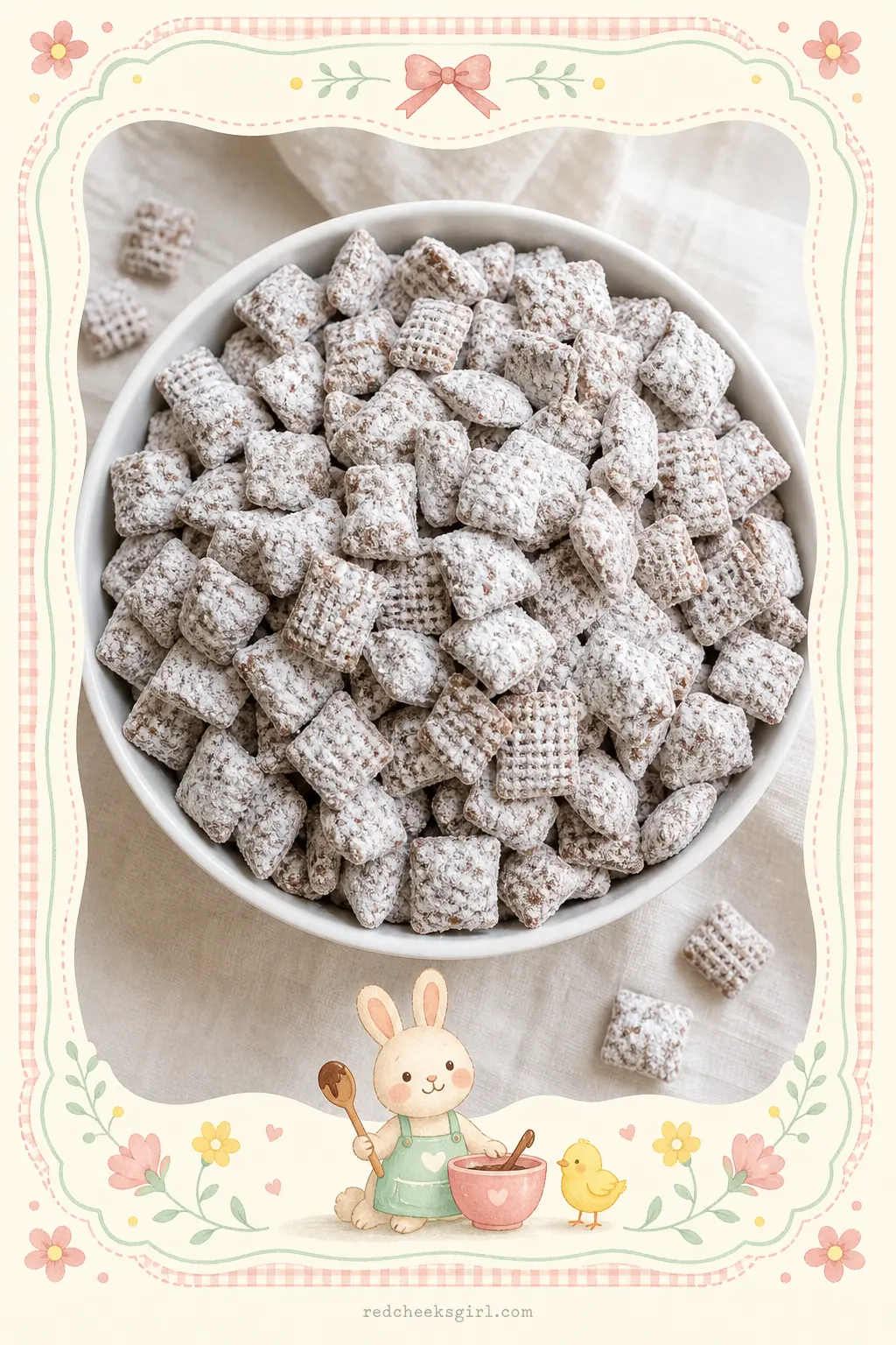 Chocolate Peanut Butter Muddy Buddies (Puppy Chow)