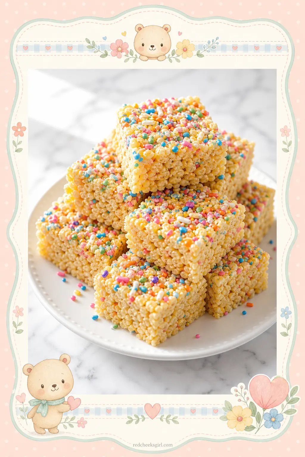 Confetti Sprinkle Rice Krispie Treats