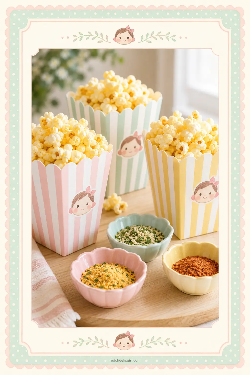 DIY Buttered Popcorn with Seasoning Bar