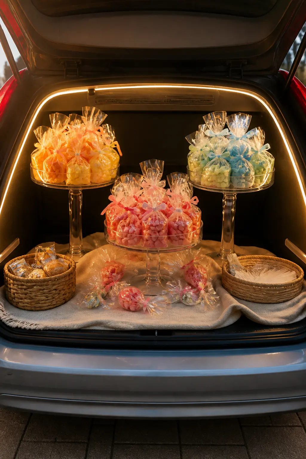 Tiered Cake-Stand Candy Tower