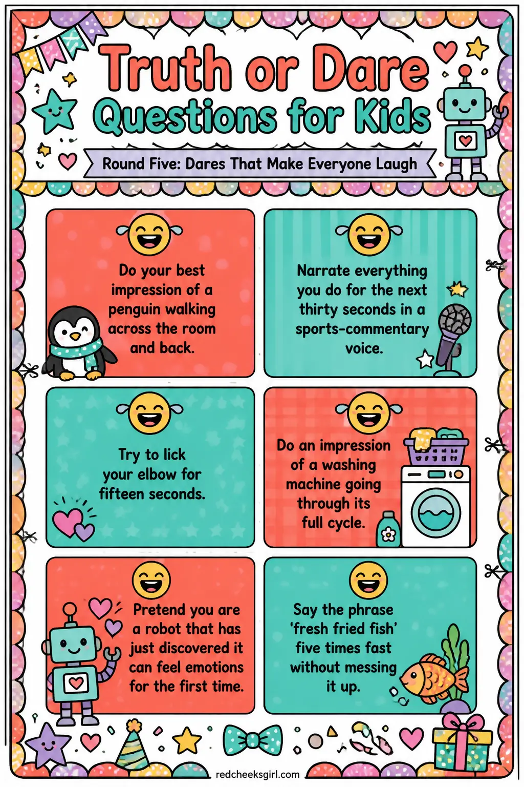 Dares That Make Everyone Laugh Cards A printable