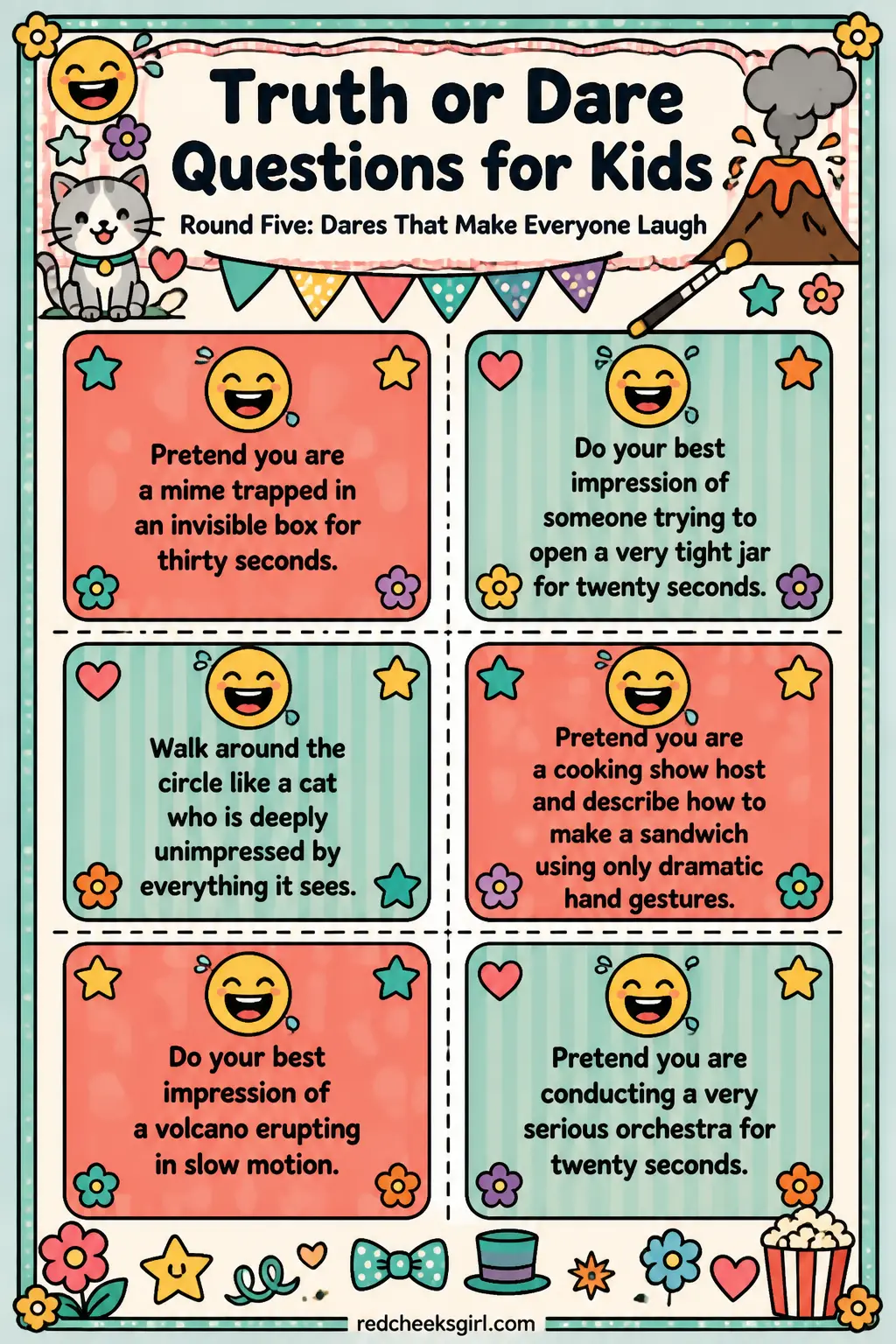 Dares That Make Everyone Laugh Cards B printable
