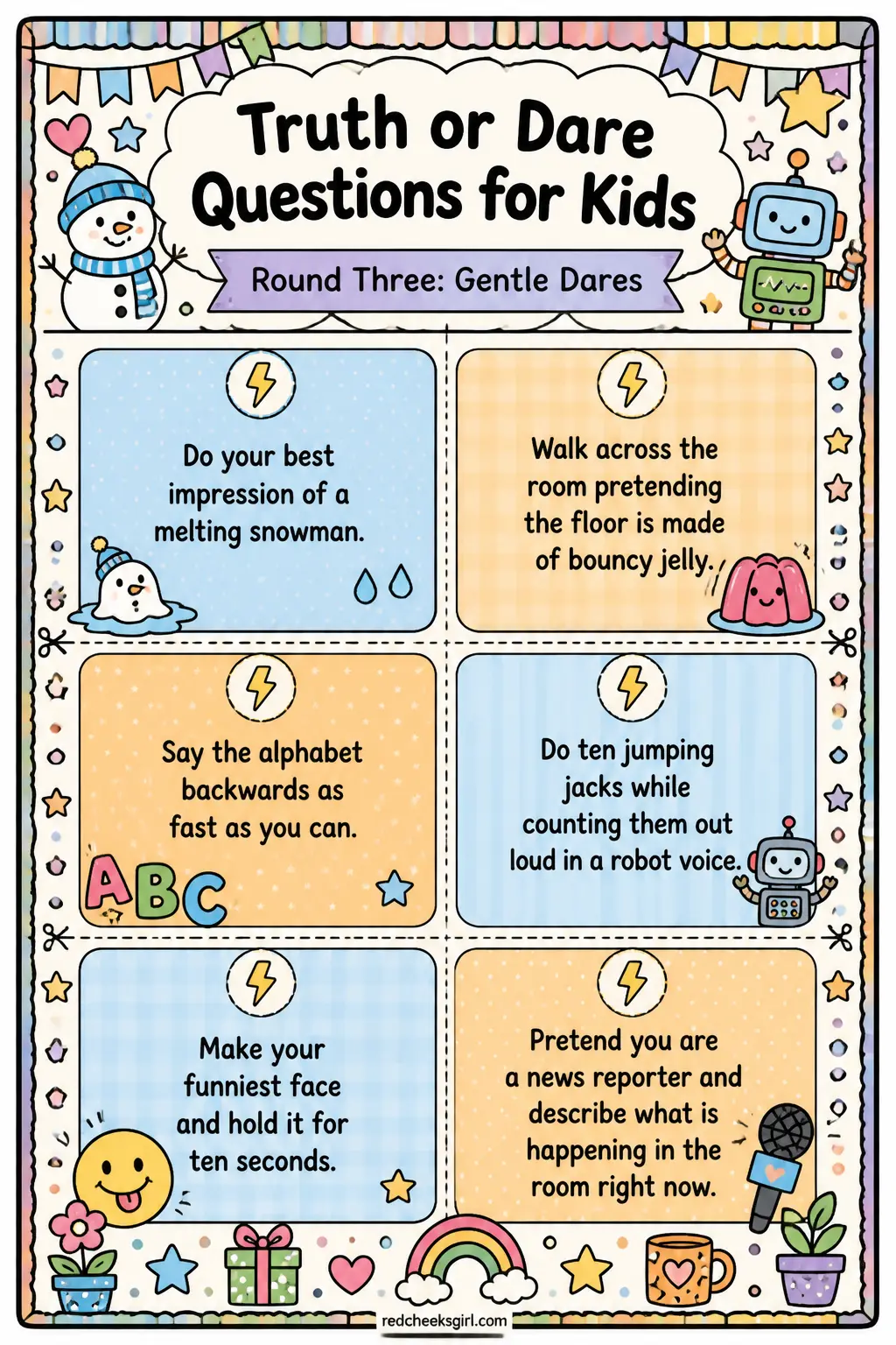 Gentle Dares Cards A printable