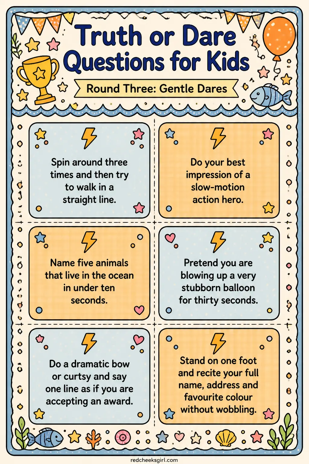 Gentle Dares Cards B printable