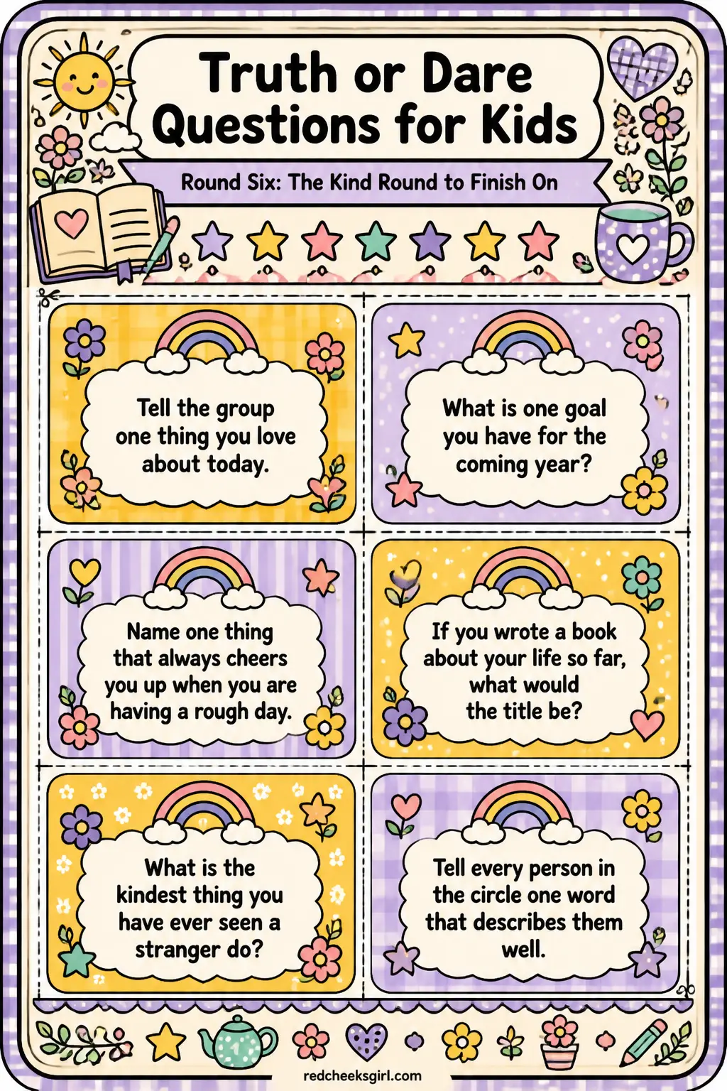 The Kind Round to Finish On Cards B printable