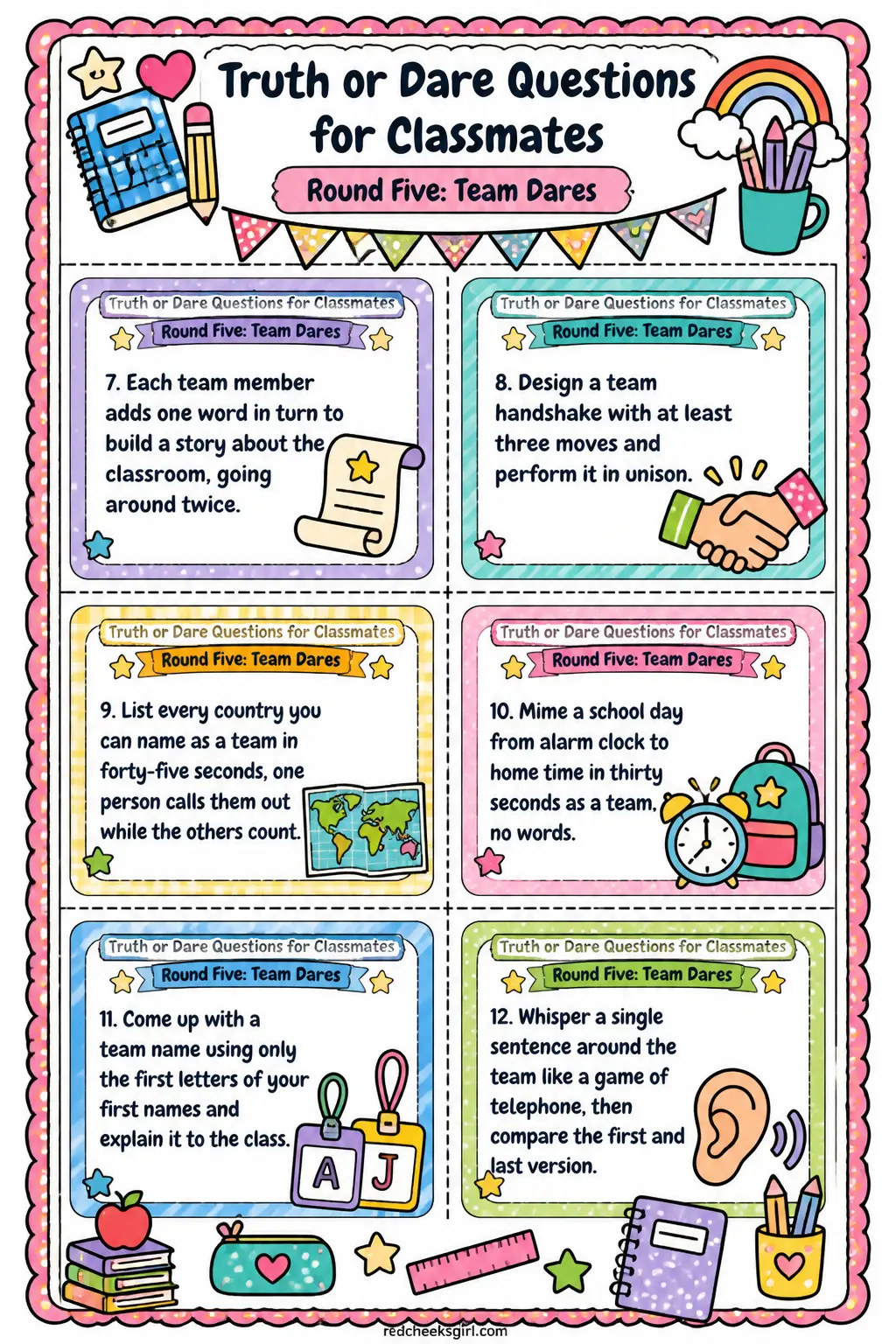 Round Five Cards B printable