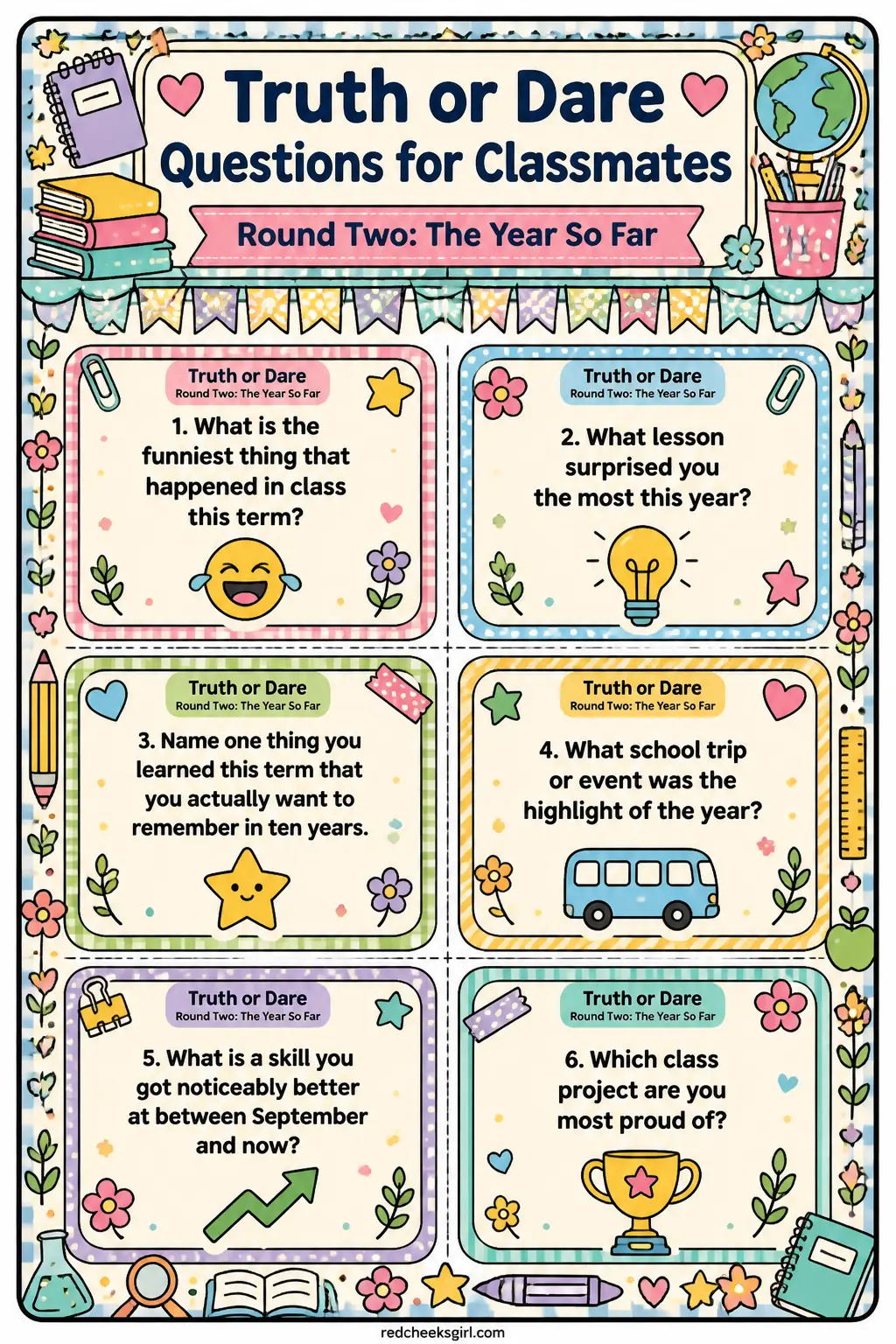 Round Two Cards A printable