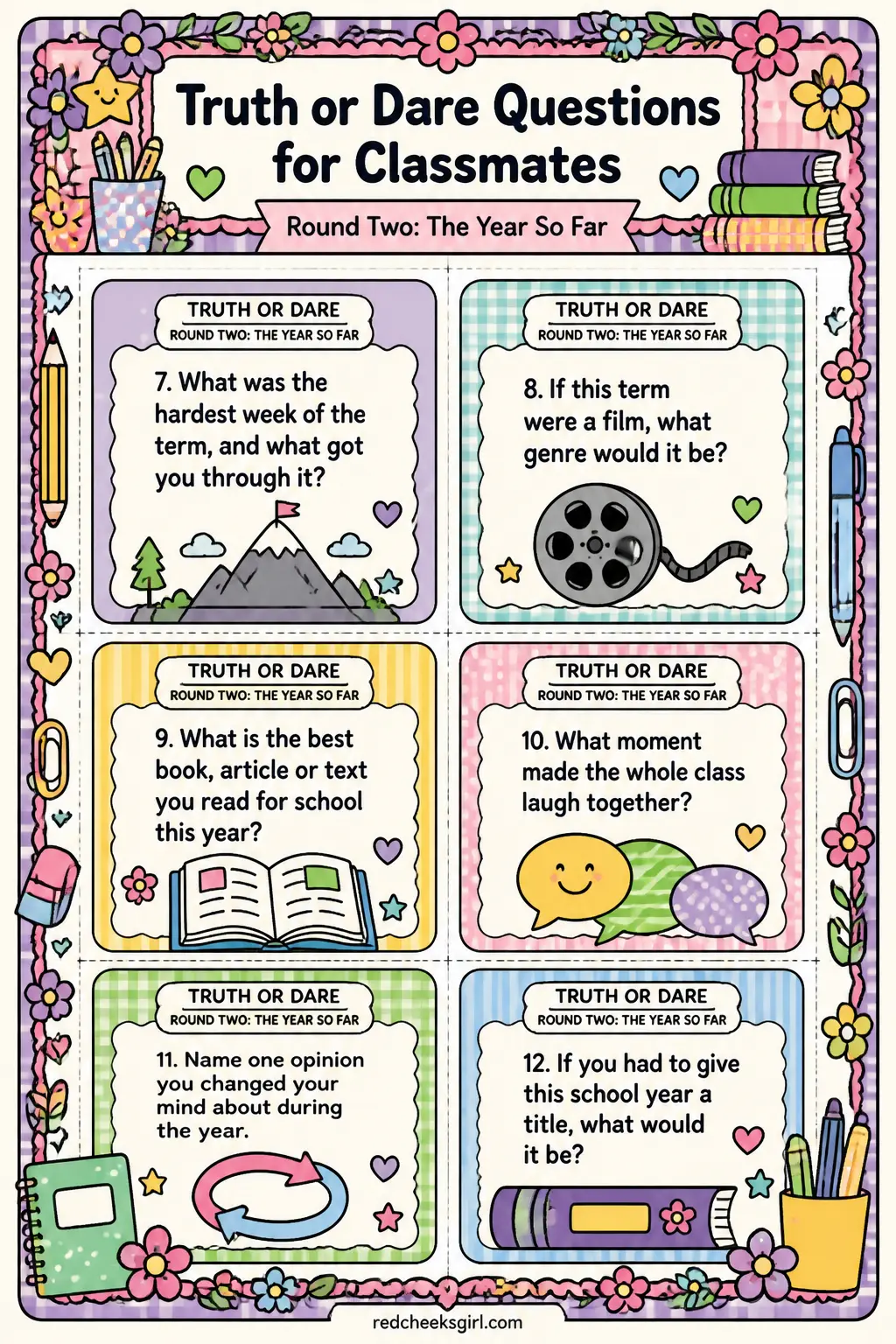 Round Two Cards B printable
