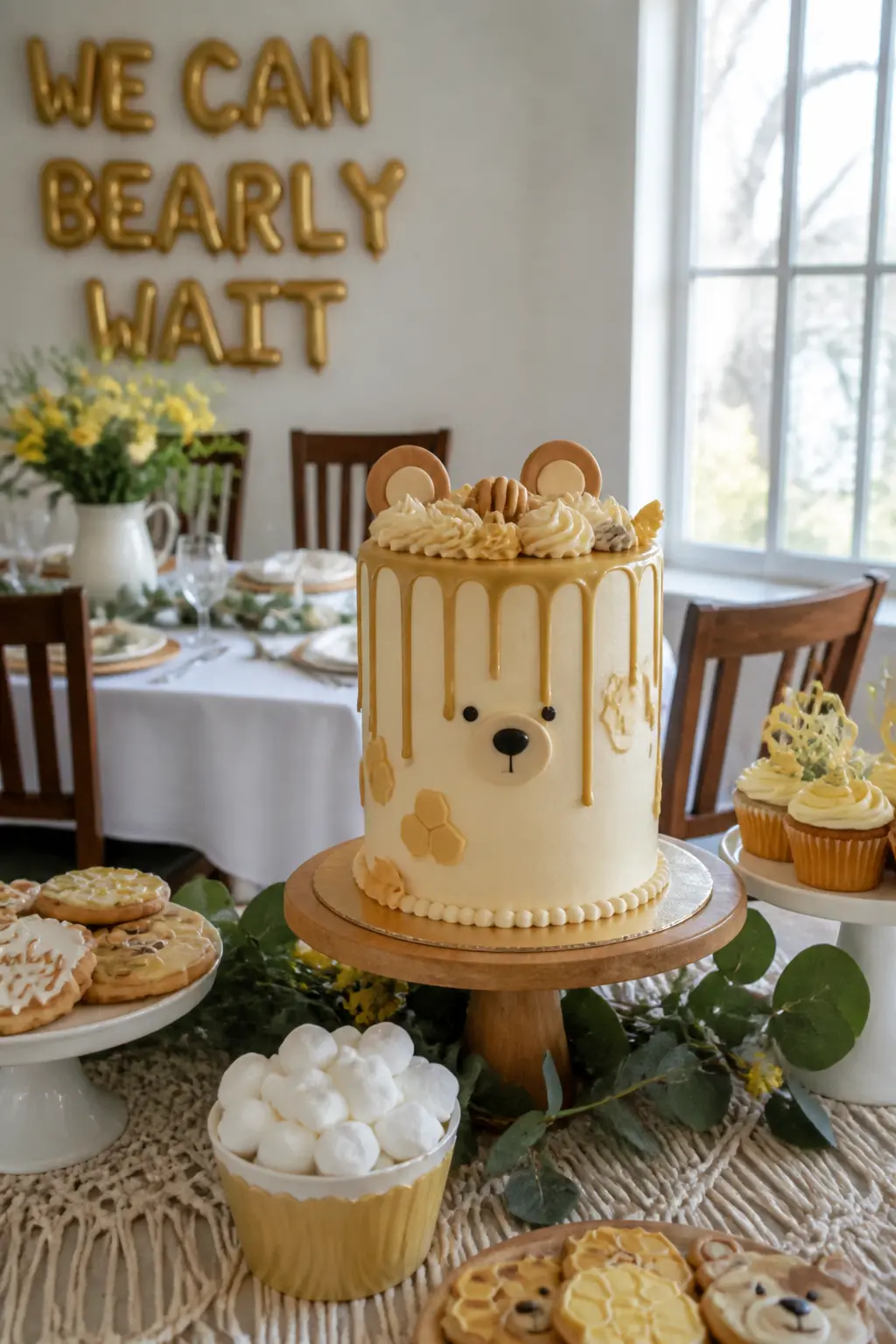 Honey Drip Bear Cake