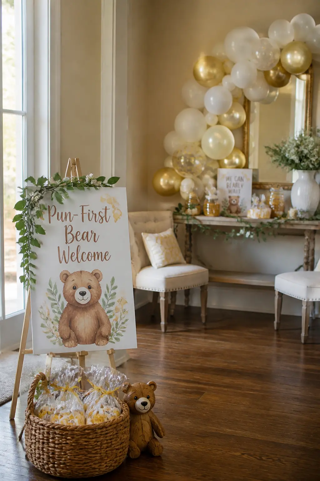 Pun-First Bear Welcome