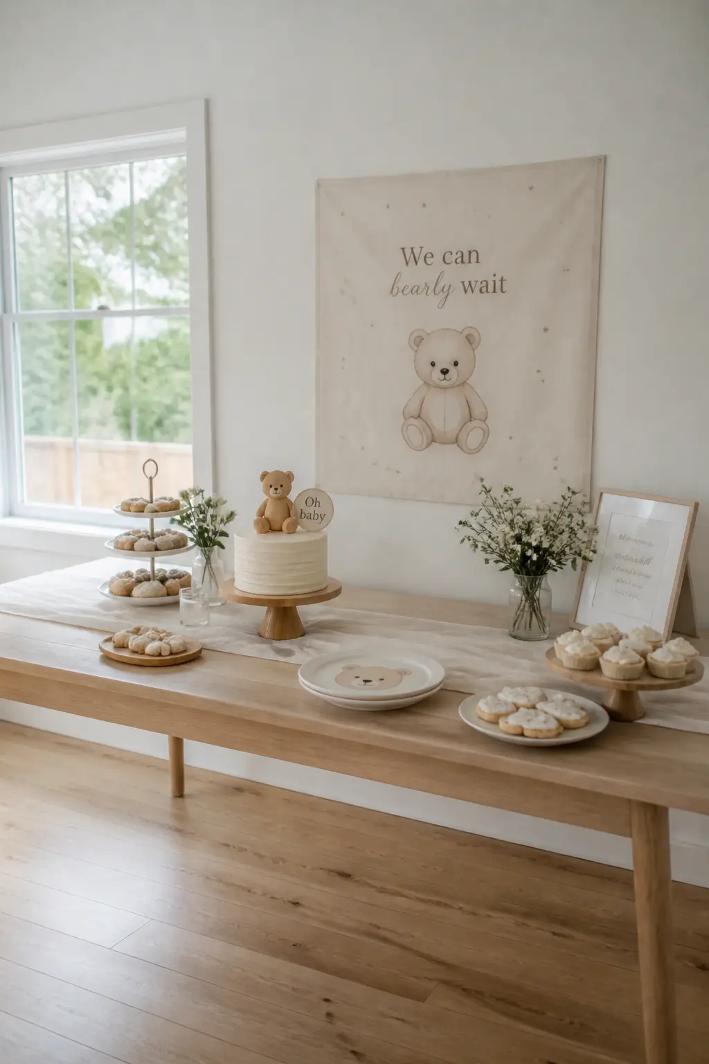 Soft Minimal Dessert Table